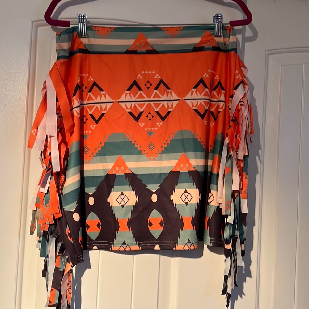 Western Silk Skirt Size XL